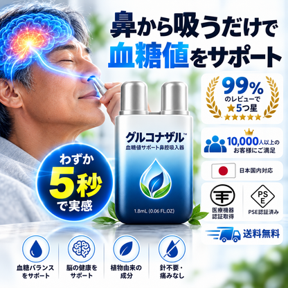 グルコナザル™ — 血糖コントロール用鼻腔吸入器