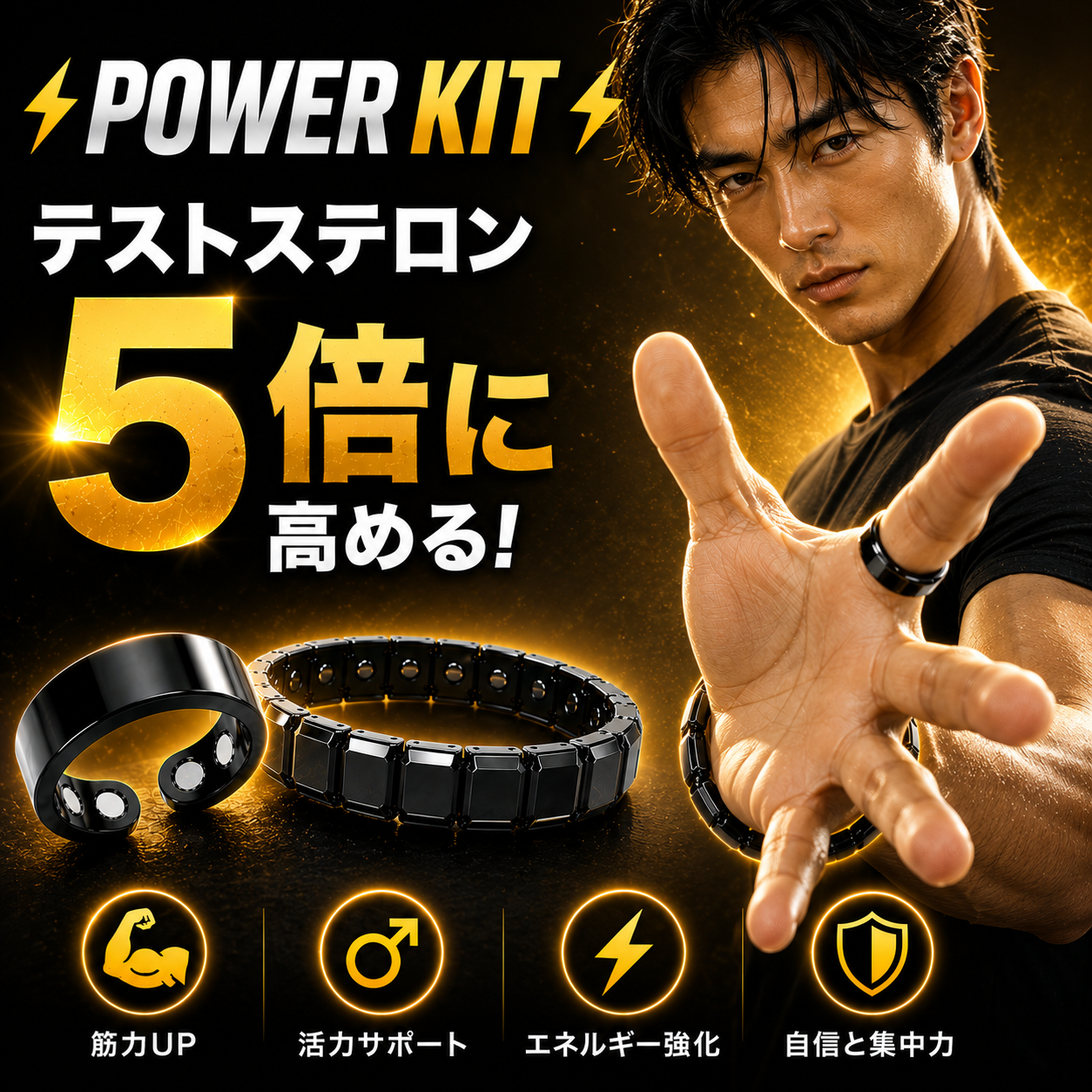 Power Kit - テストステロン 5倍に高める!